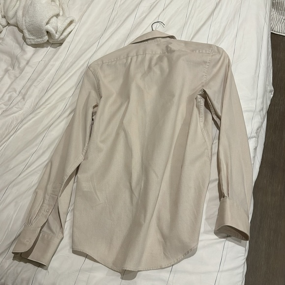 Zara Beige Button Down Shirt - Picture 2 of 4